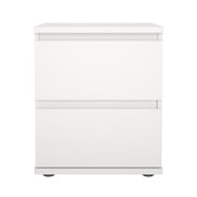 Tvilum Aurora 2 Drawer Bedroom Nightstand for Adults, White