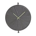 thumbnail image 2 of Melrose Round Wooden Wall Clock with Suspended Stand - 17.75" - Black, 2 of 3