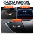 thumbnail image 5 of Solar Powered Devils Eyes LED Car Light, Devil Eyes Lights Dynamic Windshield Ambient Lamp with Vibration & Light Sensor, USB-C Rechargeable, 5 Modes, Suction Mount, 5 of 6