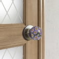thumbnail image 5 of Lavender Floral Design Retro Decorative Door Handle - Functional Entryway Knob Replacement Easy Installation for Interior Doors, 5 of 5