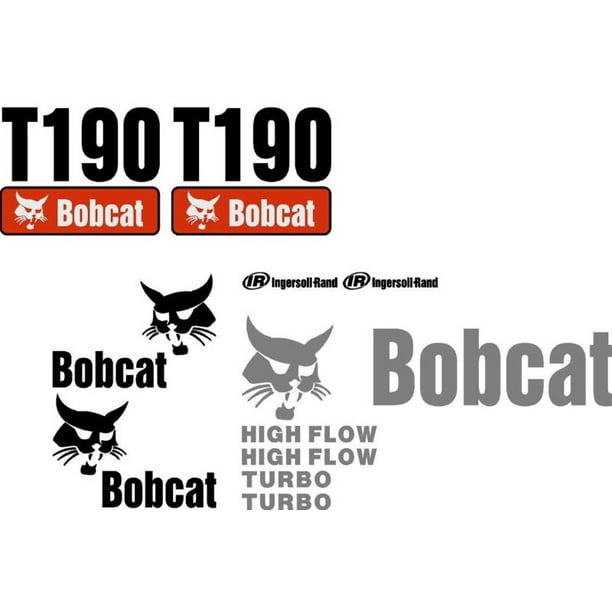 New T190 Fits Bobcat Excavator Decal Set Whole Machine w/ High Flow