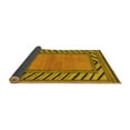 thumbnail image 2 of Ahgly Company Indoor Round Southwestern Yellow Country Area Rugs, 3' Round, 2 of 4