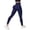 Yoga 111#Dark Blue, variant on WAYUTE Womens Leggings Tummy Control Non See Through Seamless Push up Solid Color Stretchy Fit Trousers for Gym Fitness S
