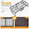 thumbnail image 5 of SUNCROWN Folding Bed with Mattress, 75" x 38"Twin Size Folded Bed, 5" Thick, Foldable Twin Bed for Adults,  Portable Roll Away Guest Beds - Foldaway Bed Frame for Guest Room, Small Apartment, 5 of 9
