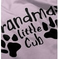 thumbnail image 5 of Grandmas Little Cub Grandchild Paws Toddler Boy Girl T Shirt Infant Toddler Brisco Brands 18M, 5 of 6
