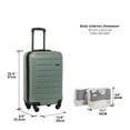Jetstream 3 Pieces CarryOn Luggage Set for Airplane Carry On Rolling
