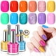 thumbnail image 1 of Set de esmaltes de uñas SAVILAND, 12 colores neón, con purpurina de verano, secado al aire, 1 of 7