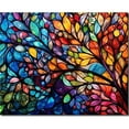 thumbnail image 4 of TISHIRON Paint by Numbers for Adults,16x20 inch Canvas Wall Art Acrylic Colorful Tree Oil Painting by Numbers Kit for Home Wall Decor (Frameless), 4 of 6