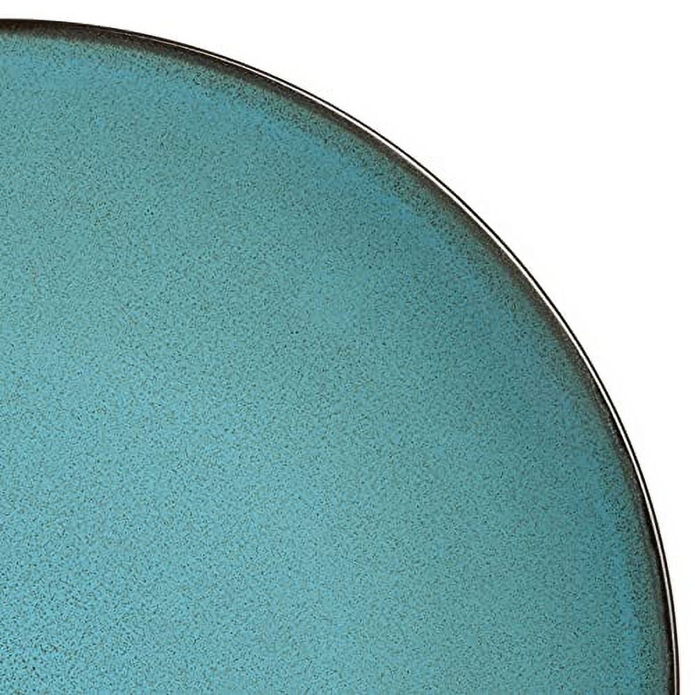 Gibson Soho Lounge Round 16-Piece Dinnerware Set - Teal