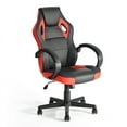 thumbnail image 4 of CRO Decor PU Leather Office Computer Gaming Chair Height Adjustment in Red, 4 of 8