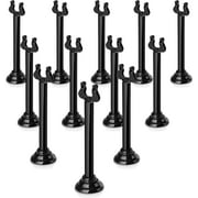 27761 Triton/Ring-Clip Table Number Holder/Number Stand - Set of 12, 4-Inch, Black | High-Quality, Durable & Functional | Perfect for Restaurants & Professional Chefs |