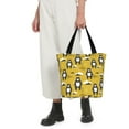 thumbnail image 5 of Fuzoiu Cartoon Bear Yellow Print Large Capacity Shoulder Bag for Women,Large Capacity Office Purse,Laptop Tote Bag,Casual Everyday Tote for Work Beach Travel and Shopping Grocery, 5 of 6