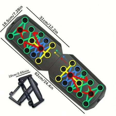 20-in-1 Push Up Board Set for Chest, Abs & Back, Home Strength Training Equipment for All Levels