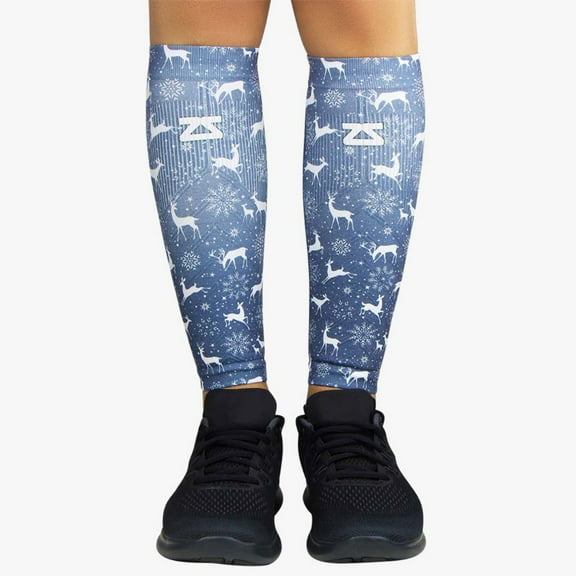 Deer Compression Leg Sleeves S/M / Slate Blue