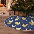 thumbnail image 5 of Sikiie Funny Chicken Nativity Christmas Tree Skirt, Jesus Christian Winter Holiday Tree Mat Decoration(30-48IN)36", 5 of 6
