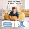 thumbnail image 5 of SIMOLIO AuraCast Kids Bluetooth Headphone - Group Listening Wireless Audio Sharing, Compatible with Any Single Bluetooth Device for Family & Classroom & Travel, Movies & Music, Built-in Mic, Foldable, 5 of 9