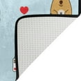 thumbnail image 4 of Dreamtimes Lightweight Soft Area Rugs 31x20 Inch, Bear with Camera and Hearts Floor Mat Doormat for for Rooms Entrance Hardwood Floor Living Room 2'7" x 1'8"） Nursery Rugs, 4 of 6