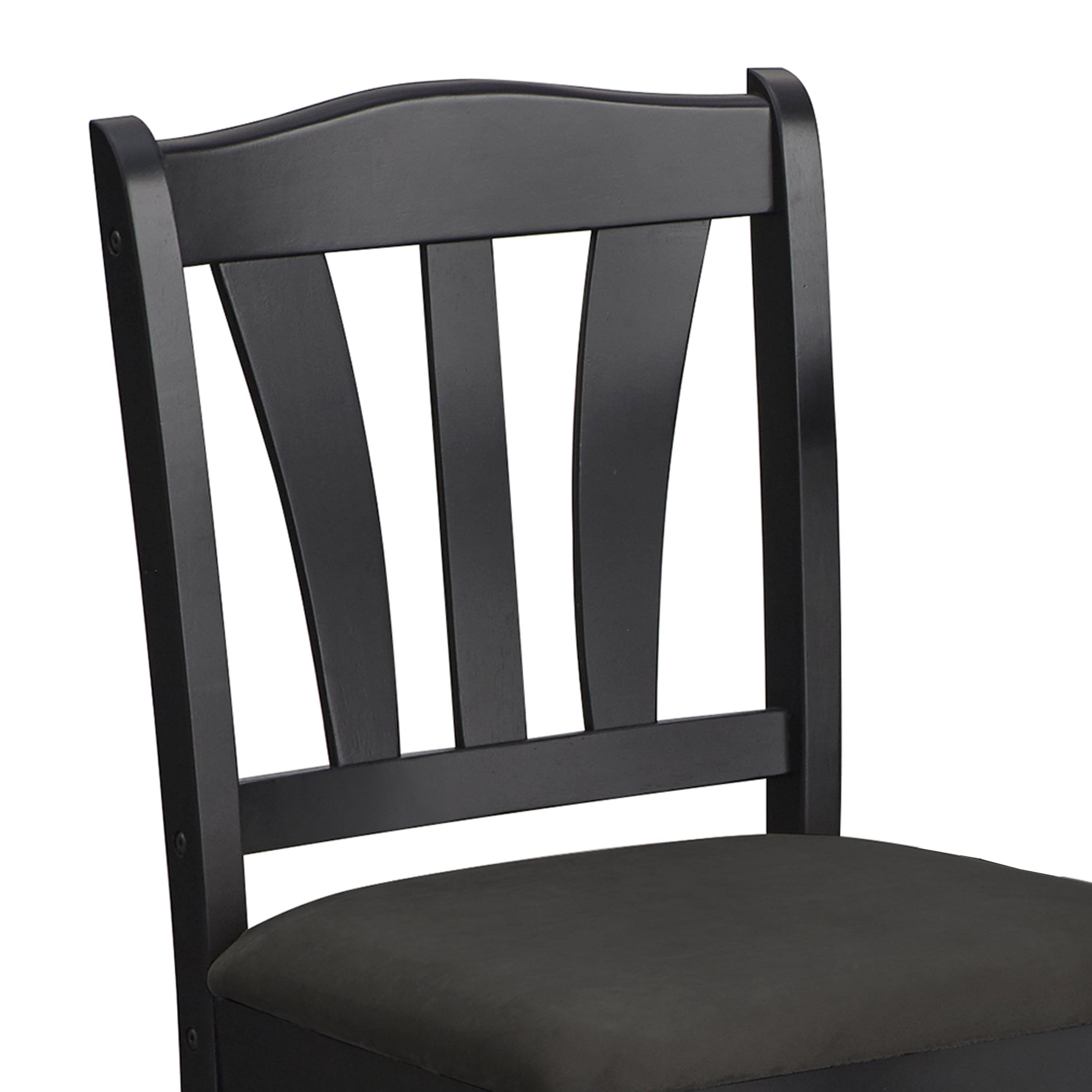 TMS Metropolitan 3 -Piece Durable Wood Farmhouse Dining Set with Table and Chairs, Black