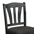 thumbnail image 3 of TMS Metropolitan 3 -Piece Durable Wood Farmhouse Dining Set with Table and Chairs, Black, 3 of 7