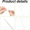 thumbnail image 3 of 16pcs Curved Beading Needles for Seed Beads Stainless Steel Open Loop Bead Spinner Needles for Jewelry Chain Bracelet Necklace Making 4 Sizes, 3 of 8