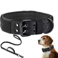 thumbnail image 2 of Collar táctico ajustable para mascotas, correa y collar de entrenamiento para pastor alemán con hebilla doble duradera, accesorios para perros grandes y medianos, 2 of 5