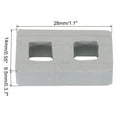 thumbnail image 2 of Uxcell Miniature Bricks Clay Mini Wall Brick for Model Building Grey Pack of 50 Scale 1/12 29x14x9.5mm/1.14x0.55x0.37", 2 of 6