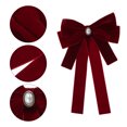 thumbnail image 5 of Unique Bargains Bowknot Ribbon Bow Brooch Neck Tie Red, 5 of 6