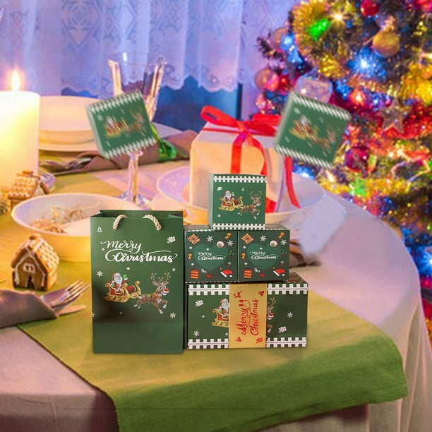 Conjunto de Caja de Regalo de Sorpresa de Rebote de Navidad, Presente de Fiesta Pop Up Reutilizable para Amigos Familia Niños, Regalos de Navidad de Vacaciones Divertidos Únicos