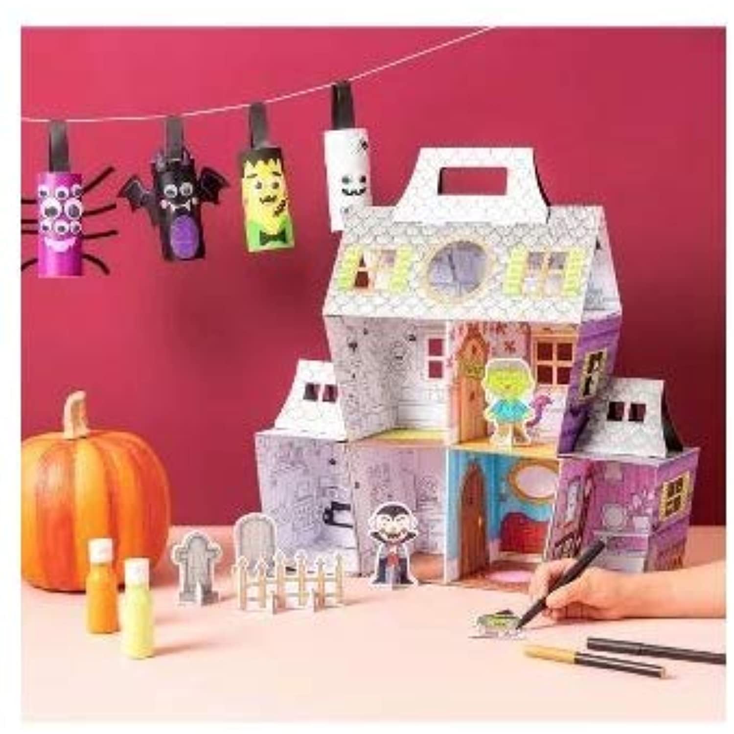 Color Your Own Haunted House Kit for Kids Fun Art & Craft