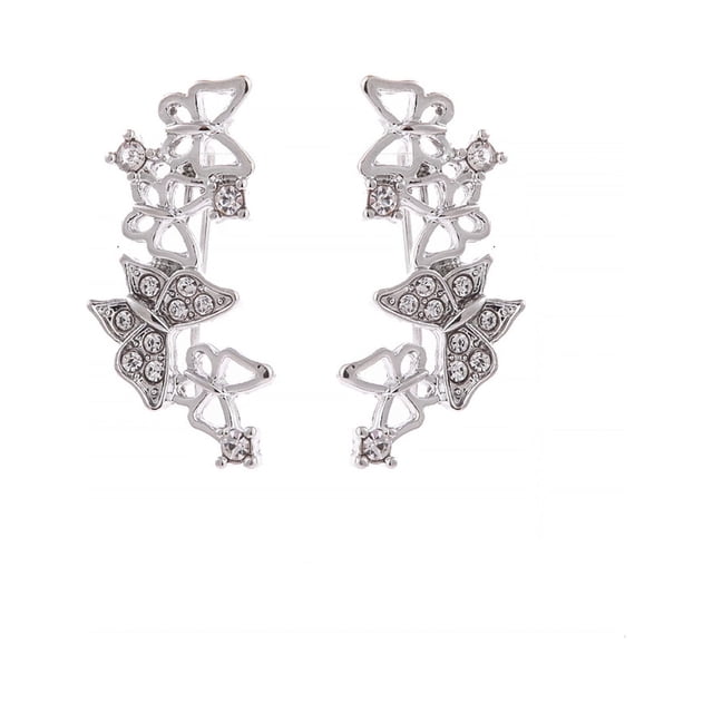 Fiudx Pendientes de Diamantes, Exquisitos Accesorios de Moda, Elegante Diseño de Aleación, Estilo Único, Regalo Perfecto, Atuendo de Noche para Dama, Una Adición Impresionante a Su Colección de Joyas