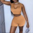 thumbnail image 2 of HAPIMO Workout Outfits for Women 2 Pieces Yoga Set Gym Exercise Seamless Yoga Leggings with Sports Bra Fitness Activewear Sales Khaki S, 2 of 8