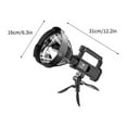 thumbnail image 3 of WQQZJJ Outdoor Lights Portable Lamp Outdoor Led Handheld Flashlight Bracket Lamp High Power USB Rechargeable Strong Searchlight, 3 of 9