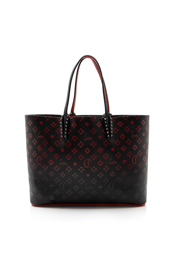 Pre-Owned Christian Louboutin Leather Degrade Loubinthesky Spiked Cabata Tote