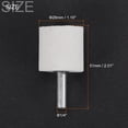 thumbnail image 2 of Uxcell Abrasive Cylindrical Mounted Stone Grinding Bits White Corundum 1/4" Shank 1.10" Dia 10 Pack, 2 of 6
