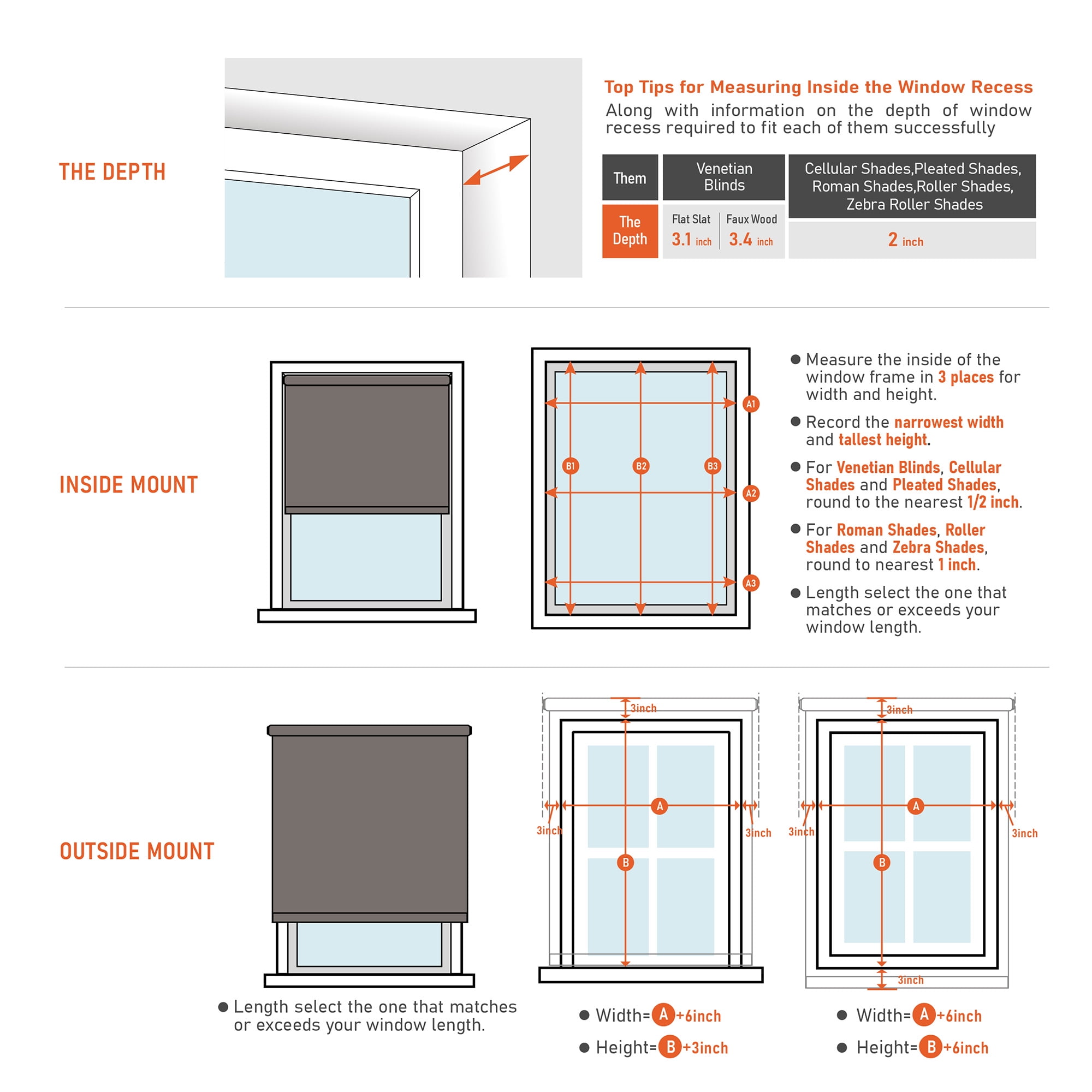 Regal Living Cordless Blackout Polyester Roller Shades, Gray - 58" W x 72" L