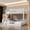 White, variant on Walnut-colored bunk bed, double extended top bed with ladder and guardrail, space-saving bed frame, durable structure(No Mattress)