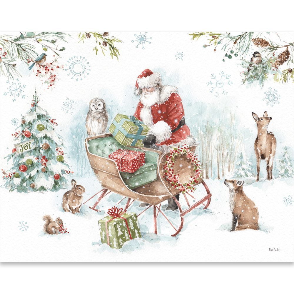 Magical Holiday Boxed Christmas Cards (18 pack) w/ Decorative Box by