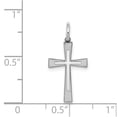 thumbnail image 2 of FB Jewels Sterling Silver Rhodium-plated Laser Designed Cross Charm, 2 of 2