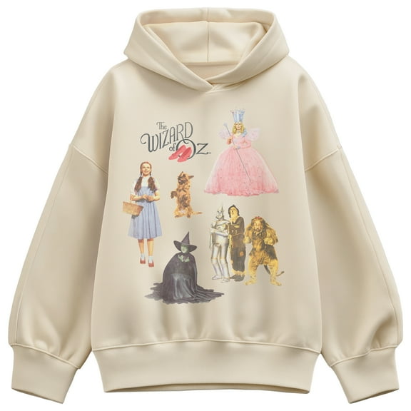 Wizard Of Oz - Oz Group Tonal Washed - Ladies Oversized Fleece Hoodie Sweatshirt