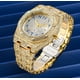 thumbnail image 3 of Reloj cristalino de la moda Reloj de pulsera de diamantes de lujo, reloj helado lleno de Bling cuadrado de la cara grande, 3 of 3