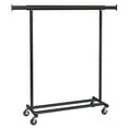 thumbnail image 1 of SONGMICS Clothes Rack with Wheels, Heavy-Duty Clothing Rack for Hanging Clothes, Portable Garment Rack, with Extendable Hanging Rail, 220 lb Load Capacity, Black, 1 of 6