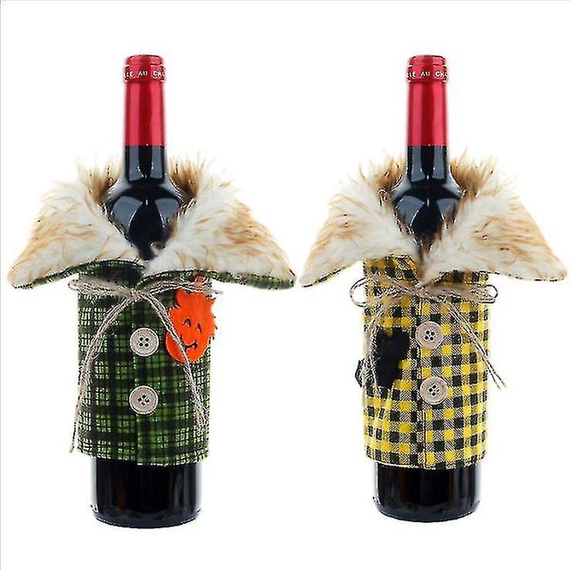 Juego de botellas de vino, bolsa de botella de vino tinto de Halloween, decoración de restaurante, juego de vino