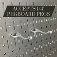 thumbnail image 4 of Wall Control Kitchen Pegboard Organization Kit with Red Pegboard Panels and White Accessories, 4 of 7