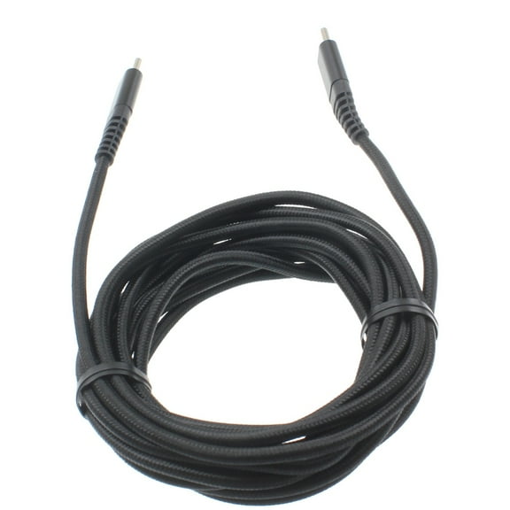 10ft Long Braided Type-C to Type-C Cable [C-to-C] Sync Wire V6X for LG V50 ThinQ 5G, V40 ThinQ, V35 ThinQ, Q7 Plus, Google Nexus 5X, G8 ThinQ, G7 ThinQ, G Pad X II 10.1, Stylo 4 Plus
