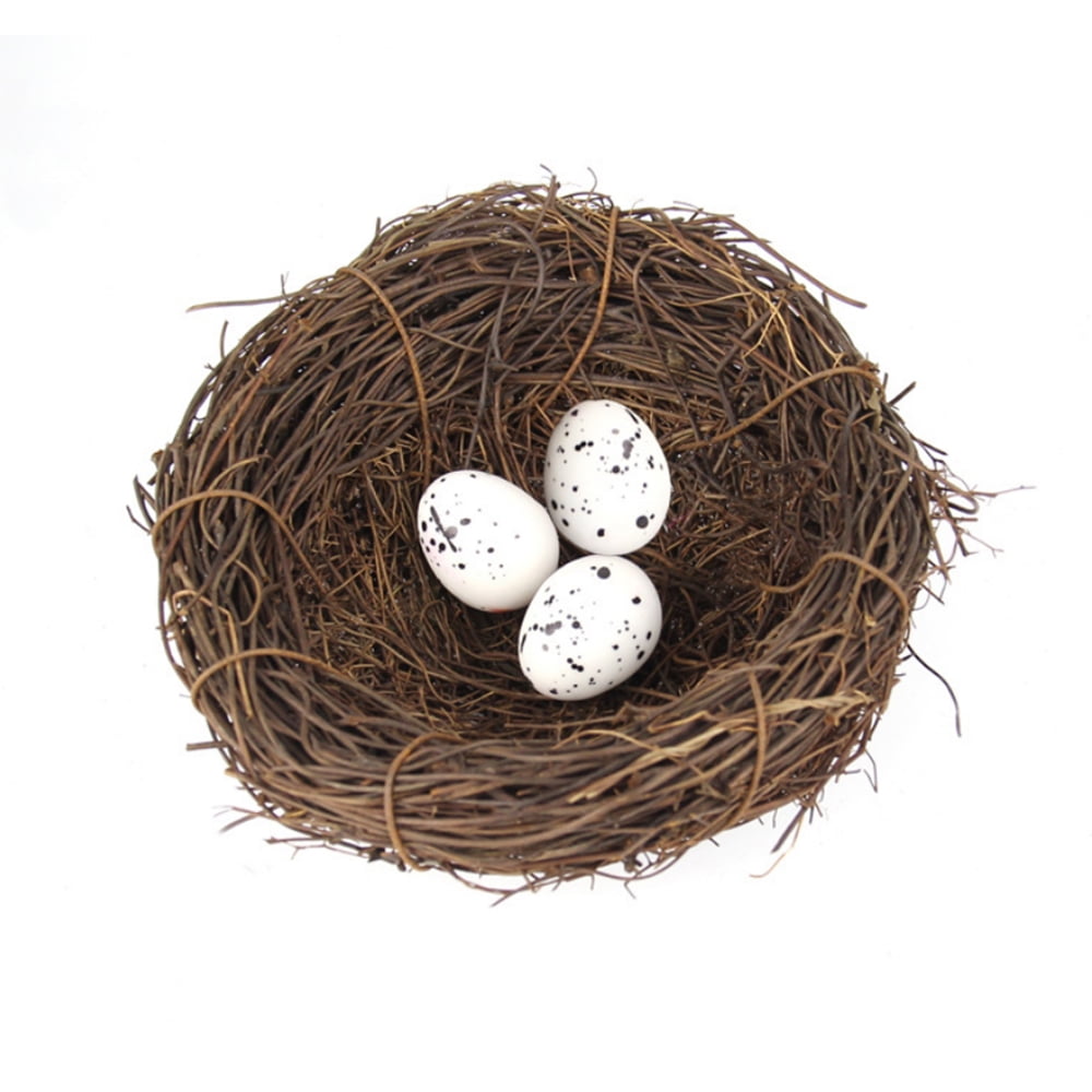 Details about   Rattan Vine Fake Bird Nest Christmas Tree Hanging Ornaments Room Decorations 