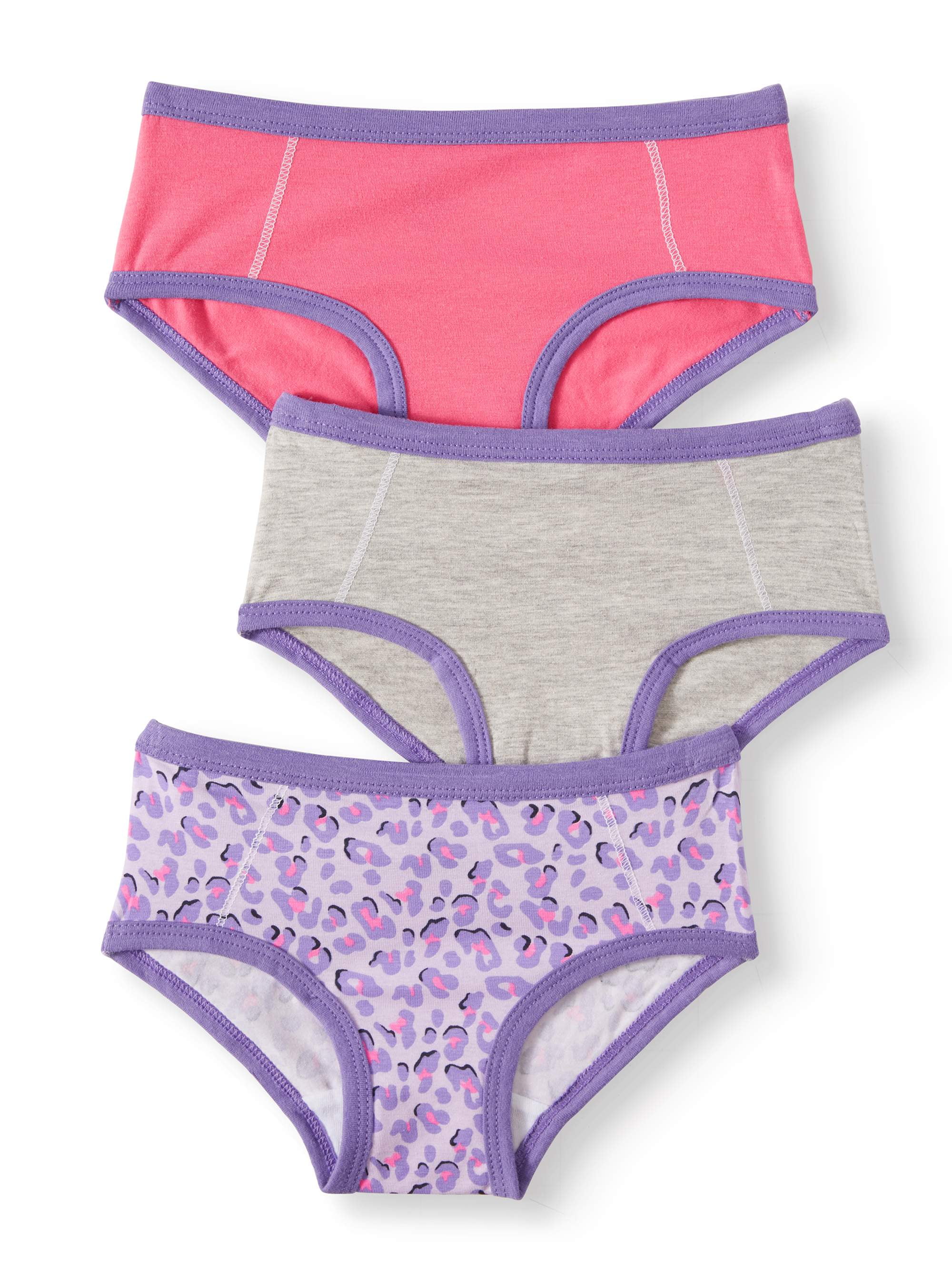 Layer 8 Layer 8 Girls' Everyday Cotton Stretch Hipster Underwear, 3