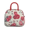 thumbnail image 2 of Flower Lunch Bag for Women Men Reusable Insulated Lunch Bags, Leakproof Cooler Food Lunch Tote Bag, Large Capacity Lunch Box for Work School Travel Picnic, 2 of 7