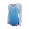thumbnail image 2 of MarinaVida Kids Girls Long Sleeve Gymnastics Leotard Dress Ballet Dance Costume Dancewear (Little Girls & Big Girls), 2 of 6