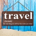 thumbnail image 5 of JennyGems Travel Sign, Travel the Only Thing You Will Buy That Makes You Richer, Travel Gifts, Travel Themed Home Accent, Travel Decoration, Made in USA, 5 of 11