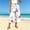White, variant on Atogsazn Womens Summer Floral Print Capris Casual Wide Leg Elastic Waist Cropped Pants Drawstring with Pocket Beach White S Fashion
